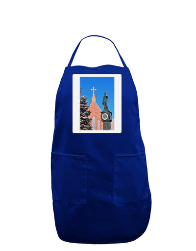 Manitou Springs Colorado Panel Dark Adult Apron by TooLoud-Bib Apron-TooLoud-Royal Blue-One-Size-Davson Sales