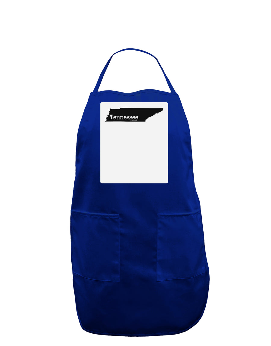 Tennessee - United States Shape Panel Dark Adult Apron by TooLoud-Bib Apron-TooLoud-Black-One-Size-Davson Sales