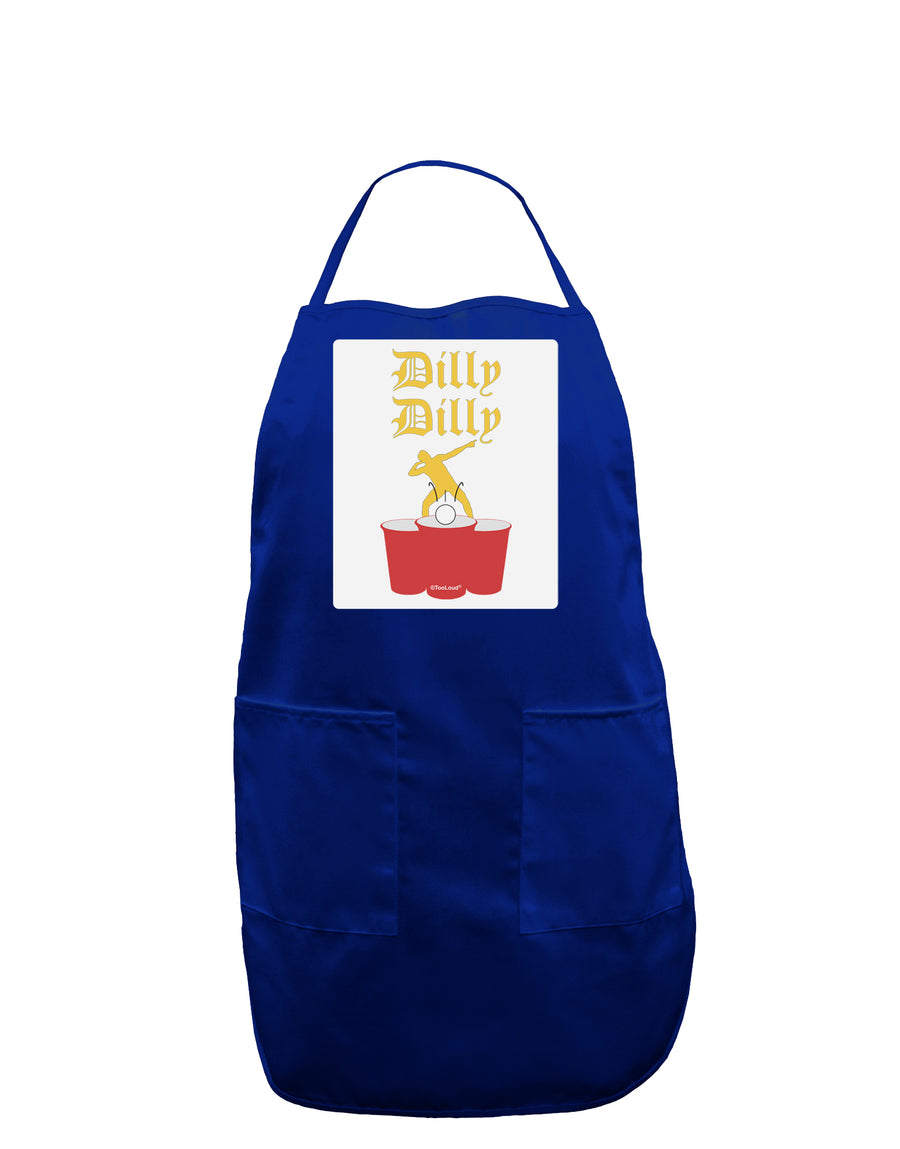 Dilly Dilly Funny Beer Panel Dark Adult Apron by TooLoud-Bib Apron-TooLoud-Black-One-Size-Davson Sales