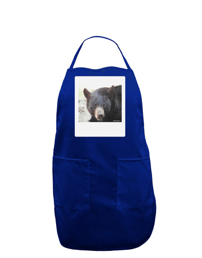 Staring Black Bear Panel Dark Adult Apron-Bib Apron-TooLoud-Royal Blue-One-Size-Davson Sales