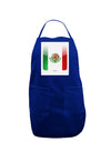 Mexican Flag App Icon Panel Dark Adult Apron by TooLoud-Bib Apron-TooLoud-Royal Blue-One-Size-Davson Sales