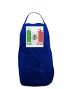 Mexican Flag Levels - Cinco De Mayo Text Panel Dark Adult Apron-Bib Apron-TooLoud-Royal Blue-One-Size-Davson Sales