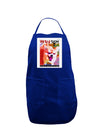 WerePom - Werewolf Pomeranian Panel Dark Adult Apron by TooLoud-Bib Apron-TooLoud-Royal Blue-One-Size-Davson Sales