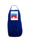 Republican Bubble Symbol Panel Dark Adult Apron-Bib Apron-TooLoud-Royal Blue-One-Size-Davson Sales