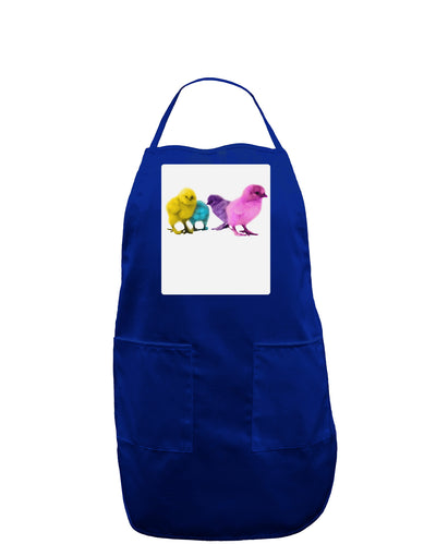 Real Life Peepers Panel Dark Adult Apron-Bib Apron-TooLoud-Royal Blue-One-Size-Davson Sales