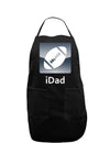 iDad Football Dark Adult Apron-Bib Apron-TooLoud-Black-One-Size-Davson Sales