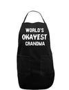 World's Okayest Grandma Dark Adult Apron-Bib Apron-TooLoud-Black-One-Size-Davson Sales