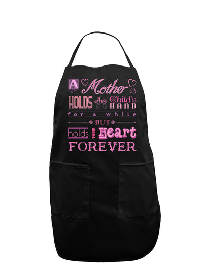 A Mother Holds Mother's Day Dark Adult Apron-Bib Apron-TooLoud-Black-One-Size-Davson Sales