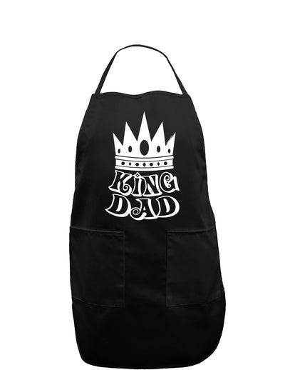 King Dad Dark Adult Apron-Bib Apron-TooLoud-Black-One-Size-Davson Sales