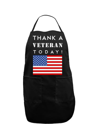 Thank a Veteran Today Dark Adult Apron-Bib Apron-TooLoud-Black-One-Size-Davson Sales