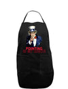 Uncle Sam Pointing is my Right Dark Adult Apron-Bib Apron-TooLoud-Black-One-Size-Davson Sales