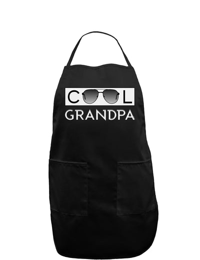 Cool Grandpa Dark Adult Apron-Bib Apron-TooLoud-Black-One-Size-Davson Sales