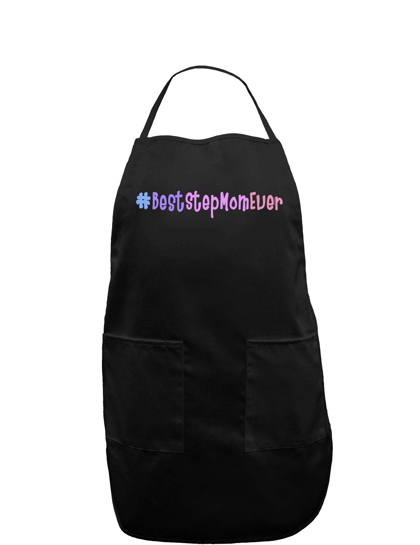 #BestStepMomEver Dark Adult Apron-Bib Apron-TooLoud-Black-One-Size-Davson Sales