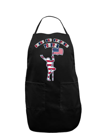 Stars and Strippers Forever Female Dark Adult Apron-Bib Apron-TooLoud-Black-One-Size-Davson Sales