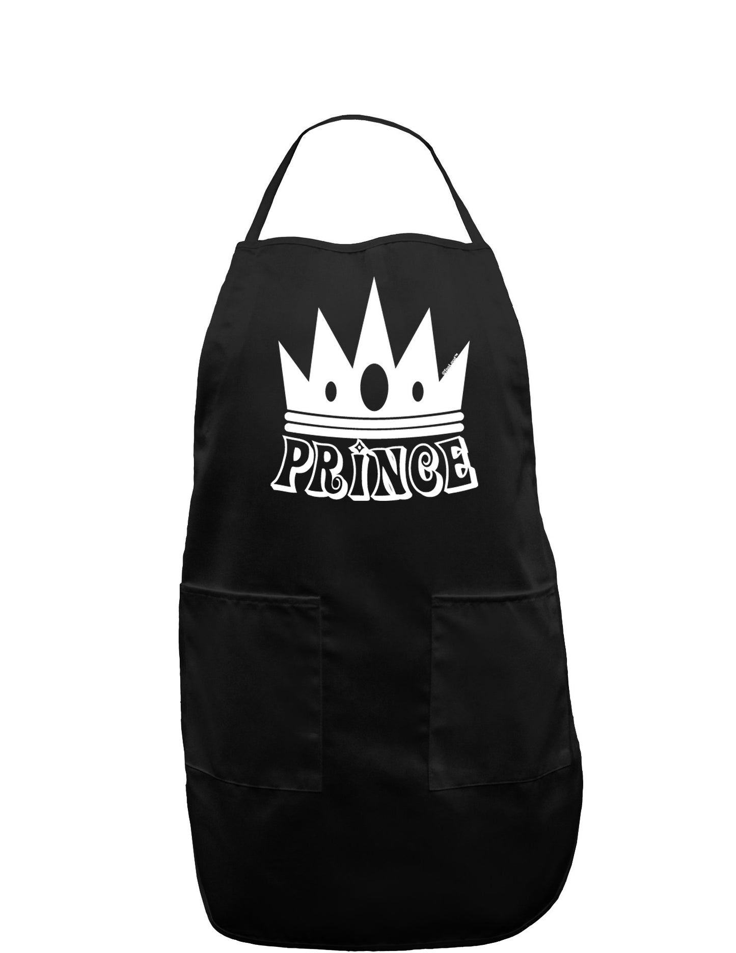 Prince Dark Adult Apron-Bib Apron-TooLoud-Black-One-Size-Davson Sales