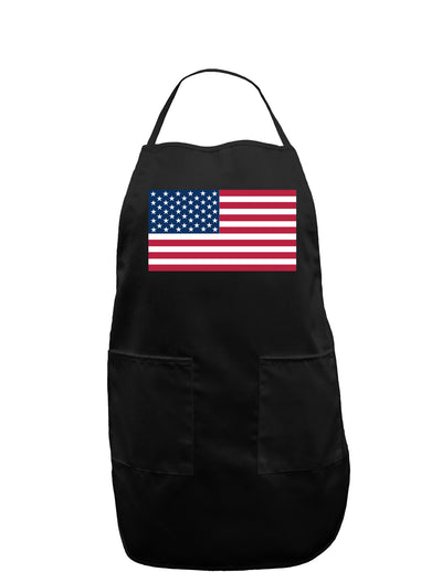 American Flag Dark Adult Apron-Bib Apron-TooLoud-Black-One-Size-Davson Sales