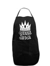 Queen Mom Dark Adult Apron-Bib Apron-TooLoud-Black-One-Size-Davson Sales