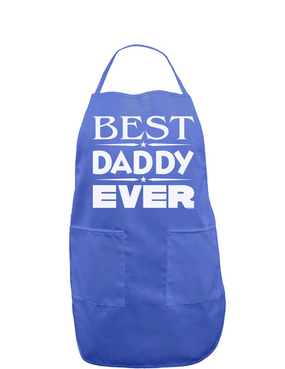 Best Daddy Ever Dark Adult Apron-Bib Apron-TooLoud-Faded Blue-One-Size-Davson Sales