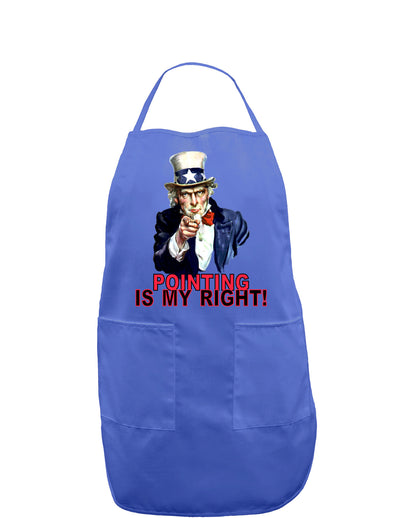 Uncle Sam Pointing is my Right Dark Adult Apron-Bib Apron-TooLoud-Faded Blue-One-Size-Davson Sales