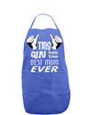 This Guy Has the Best Mom Ever Dark Adult Apron-Bib Apron-TooLoud-Faded Blue-One-Size-Davson Sales