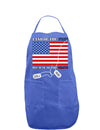 Home of the Free Because of the Brave Dark Adult Apron-Bib Apron-TooLoud-Faded Blue-One-Size-Davson Sales