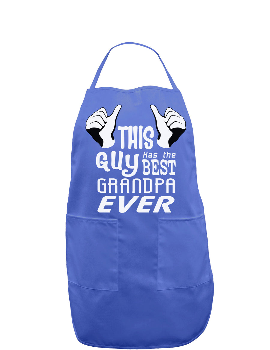 This Guy Has The Best Grandpa Ever Dark Adult Apron-Bib Apron-TooLoud-Black-One-Size-Davson Sales