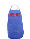 ADHD Lightning Bolt Rockstar Dark Adult Apron-Bib Apron-TooLoud-Faded Blue-One-Size-Davson Sales