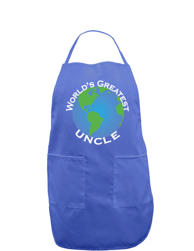 World's Greatest Uncle Dark Adult Apron-Bib Apron-TooLoud-Faded Blue-One-Size-Davson Sales