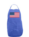 American Flag Dark Adult Apron-Bib Apron-TooLoud-Faded Blue-One-Size-Davson Sales