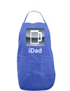 iDad Beer Dark Adult Apron-Bib Apron-TooLoud-Faded Blue-One-Size-Davson Sales