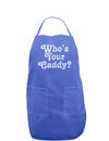 Who's Your Caddy Dark Adult Apron-Bib Apron-TooLoud-Faded Blue-One-Size-Davson Sales