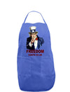 Uncle Sam Freedom Costs a Buck O Five Dark Adult Apron-Bib Apron-TooLoud-Faded Blue-One-Size-Davson Sales