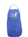 Tiger Would Dark Adult Apron-Bib Apron-TooLoud-Faded Blue-One-Size-Davson Sales