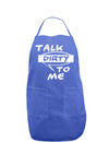 Talk Dirty To Me Censored Dark Adult Apron-Bib Apron-TooLoud-Faded Blue-One-Size-Davson Sales