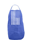 Vintage Black and White USA Flag Dark Adult Apron-Bib Apron-TooLoud-Faded Blue-One-Size-Davson Sales