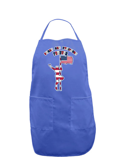 Stars and Strippers Forever Male Dark Adult Apron-Bib Apron-TooLoud-Faded Blue-One-Size-Davson Sales