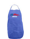 America Flag Dark Adult Apron-Bib Apron-TooLoud-Faded Blue-One-Size-Davson Sales