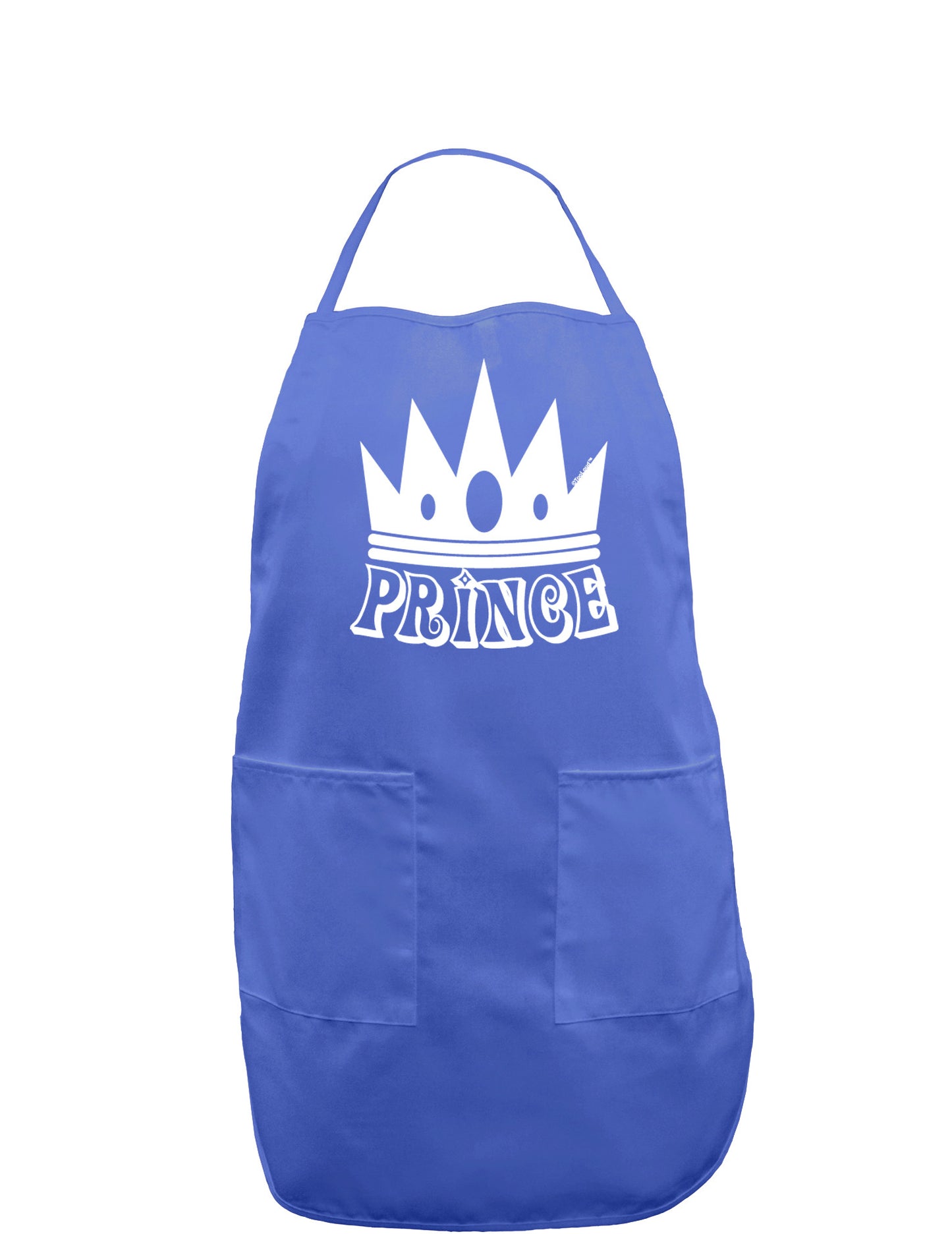 Prince Dark Adult Apron-Bib Apron-TooLoud-Faded Blue-One-Size-Davson Sales