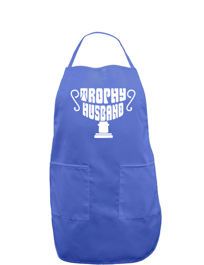 Trophy Husband Dark Adult Apron-Bib Apron-TooLoud-Faded Blue-One-Size-Davson Sales