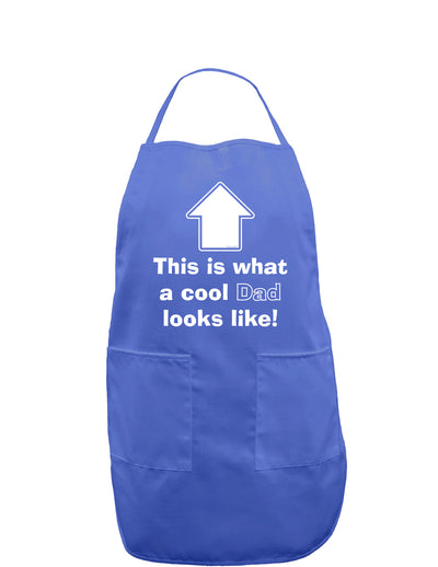 This is What a Cool Dad Looks Like Dark Adult Apron-Bib Apron-TooLoud-Faded Blue-One-Size-Davson Sales