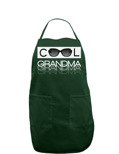 Cool Grandma Dark Adult Apron-Bib Apron-TooLoud-Hunter-One-Size-Davson Sales