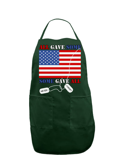 All Gave Some Some Gave All Dark Adult Apron-Bib Apron-TooLoud-Hunter-One-Size-Davson Sales