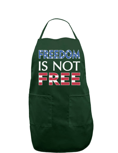 Freedom Is Not Free Dark Adult Apron-Bib Apron-TooLoud-Hunter-One-Size-Davson Sales