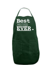 Mother's Day Best Mom Ever Dark Adult Apron-Bib Apron-TooLoud-Hunter-One-Size-Davson Sales