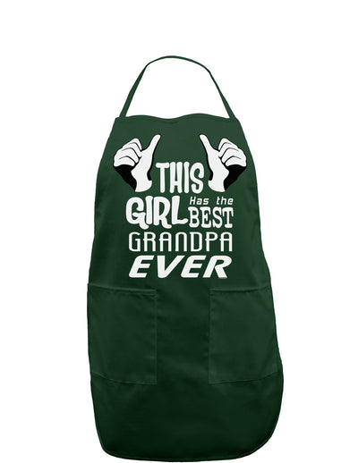 This Girl Has The Best Grandpa Ever Dark Adult Apron-Bib Apron-TooLoud-Hunter-One-Size-Davson Sales