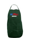 America Flag Dark Adult Apron-Bib Apron-TooLoud-Hunter-One-Size-Davson Sales