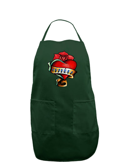 Tattoo Heart Grandpa Dark Adult Apron-Bib Apron-TooLoud-Hunter-One-Size-Davson Sales