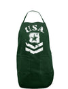 USA Military Army Stencil Logo Dark Adult Apron-Bib Apron-TooLoud-Hunter-One-Size-Davson Sales