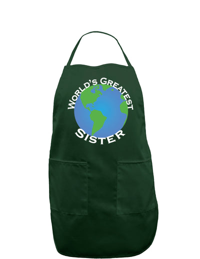 World's Greatest Sister Dark Adult Apron-Bib Apron-TooLoud-Hunter-One-Size-Davson Sales