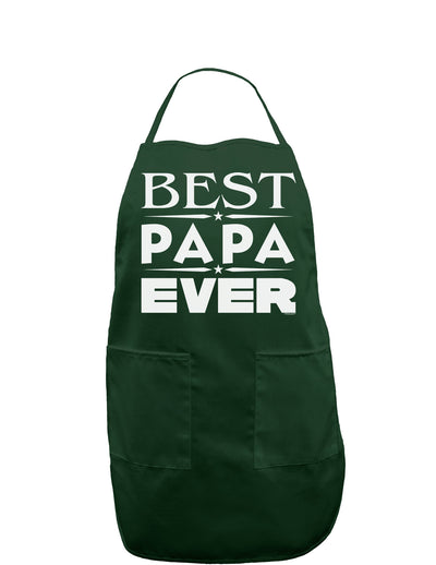 Best Papa Ever Dark Adult Apron-Bib Apron-TooLoud-Hunter-One-Size-Davson Sales